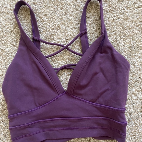 Ryderwear purple crop top